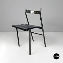 Charger l'image dans la galerie, Black chairs by Philippe Gonnet for Protis Editions, 1980s
