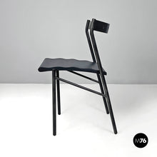Charger l'image dans la galerie, Black chairs by Philippe Gonnet for Protis Editions, 1980s