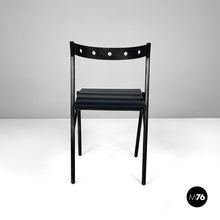 Charger l'image dans la galerie, Black chairs by Philippe Gonnet for Protis Editions, 1980s