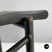 Charger l'image dans la galerie, Black chairs by Philippe Gonnet for Protis Editions, 1980s