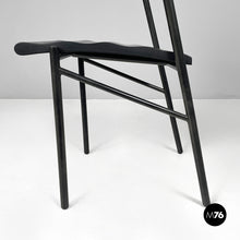 Charger l'image dans la galerie, Black chairs by Philippe Gonnet for Protis Editions, 1980s
