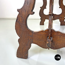画像をギャラリービューアに読み込む, Wooden table with lyre legs, 1800s