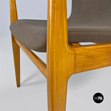 Load image into Gallery viewer, Solid beech and fabric armchair with armrests by Anonima Castelli, 1960s