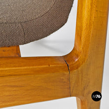 Load image into Gallery viewer, Solid beech and fabric armchair with armrests by Anonima Castelli, 1960s