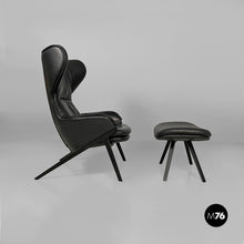 将图片加载到图库查看器,Armchair P22 with ottoman by Patrick Norguet for Cassina, 2010s