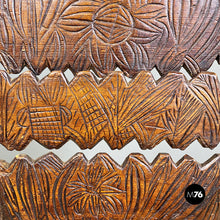 画像をギャラリービューアに読み込む, Italian, carved wood high back chair with armrests, 1800s