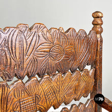 画像をギャラリービューアに読み込む, Italian, carved wood high back chair with armrests, 1800s