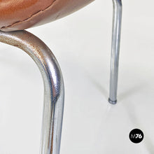 Charger l'image dans la galerie, Brown leather armchairs by Cassina, 1970s