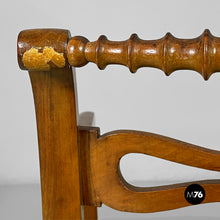 将图片加载到图库查看器,Armchairs in green fabric and wood, 1930s