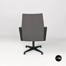 画像をギャラリービューアに読み込む, Grey swivels armchairs, 1960s