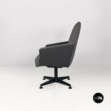 画像をギャラリービューアに読み込む, Grey swivels armchairs, 1960s