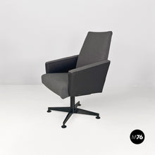 画像をギャラリービューアに読み込む, Grey swivels armchairs, 1960s