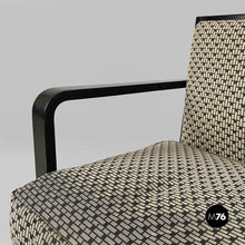 Load image into Gallery viewer, Armchairs in fabric and wood, 1930s