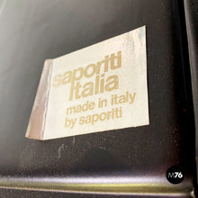 画像をギャラリービューアに読み込む, Leather and steel armchairs on wheels by Saporiti Italia, 1970s