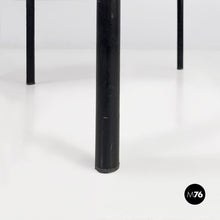 将图片加载到图库查看器,Black leather and metal Spaghetti armchairs by Giandomenico Belotti for Alias, 1980s