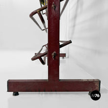 Load image into Gallery viewer, Floor-standing metal bottle rack, 1990s