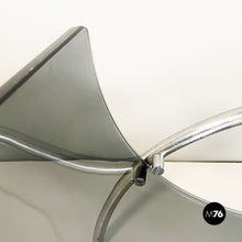 Load image into Gallery viewer, Smoked glass and steel Lira magazine rack by by Pierangelo Gallotti for Gallotti and Radice, 1980s