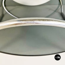 Load image into Gallery viewer, Smoked glass and steel Lira magazine rack by by Pierangelo Gallotti for Gallotti and Radice, 1980s