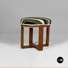 画像をギャラリービューアに読み込む, Stools in fabric and wood, 1930s