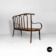 Charger l'image dans la galerie, Wood and Vienna straw bench, 1970s