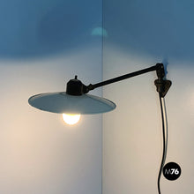 画像をギャラリービューアに読み込む, Adjustable metal arm wall lamp, 1960s