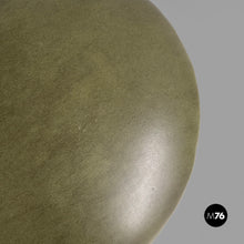 Charger l'image dans la galerie, Green faux leather pouf, 1970s