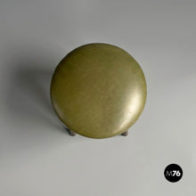 Charger l'image dans la galerie, Green faux leather pouf, 1970s