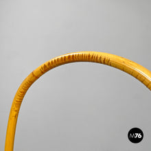 Load image into Gallery viewer, Round rattan umbrella stand with handle, 1960s