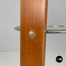 画像をギャラリービューアに読み込む, Round umbrella stand by Origlia in cast iron and wood, 1980s