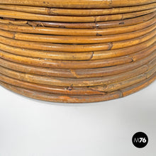Load image into Gallery viewer, Round rattan umbrella stand with handle, 1960s