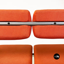 Load image into Gallery viewer, Metal and cotton Vienna model sofa or bench by Rodney Kinsman for Bieffeplast, 1980s