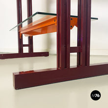 Load image into Gallery viewer, Metal and glass Caos San bookcase by Antonia Astori for Driade, 1990s