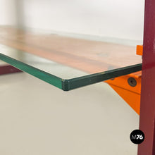 Load image into Gallery viewer, Metal and glass Caos San bookcase by Antonia Astori for Driade, 1990s