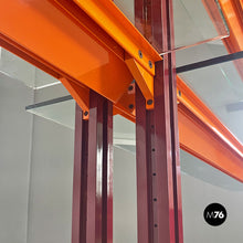 Load image into Gallery viewer, Metal and glass Caos San bookcase by Antonia Astori for Driade, 1990s