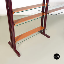 Load image into Gallery viewer, Metal and glass Caos San bookcase by Antonia Astori for Driade, 1990s