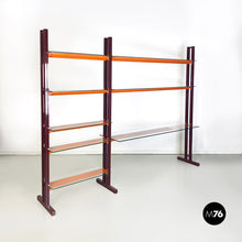 Load image into Gallery viewer, Metal and glass Caos San bookcase by Antonia Astori for Driade, 1990s