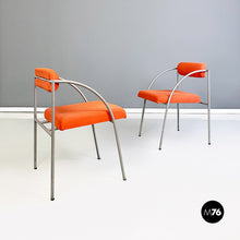 Load image into Gallery viewer, Metal and cotton Vienna chairs by Rodney Kinsman for Bieffeplast, 1980s