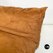 将图片加载到图库查看器,Brown suede Marenco armchair by Mario Marenco for Arflex, 1970s