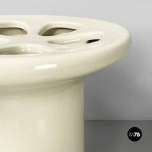 Load image into Gallery viewer, White ceramic umbrella stand by Angelo Mangiarotti for Fratelli Brambilla, 1970s