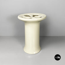 Load image into Gallery viewer, White ceramic umbrella stand by Angelo Mangiarotti for Fratelli Brambilla, 1970s