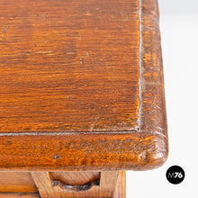 画像をギャラリービューアに読み込む, Antique wooden table with two drawers, 1800s