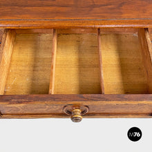 画像をギャラリービューアに読み込む, Antique wooden table with two drawers, 1800s