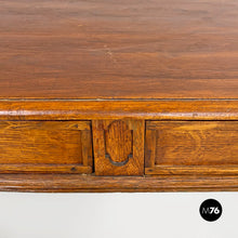 画像をギャラリービューアに読み込む, Antique wooden table with two drawers, 1800s