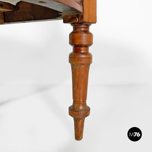 Load image into Gallery viewer, Antique wood and colored striped silk chairs, 1850s