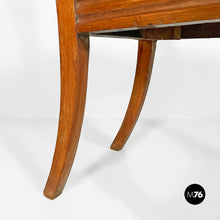 Load image into Gallery viewer, Antique wood and colored striped silk chairs, 1850s