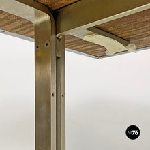 Load image into Gallery viewer, Wood top and metal base desk or dining table by Formanova, 1970s