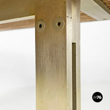 Load image into Gallery viewer, Wood top and metal base desk or dining table by Formanova, 1970s