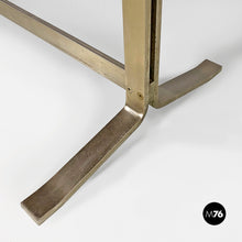 Load image into Gallery viewer, Wood top and metal base desk or dining table by Formanova, 1970s