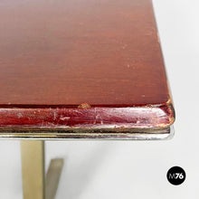 Load image into Gallery viewer, Wood top and metal base desk or dining table by Formanova, 1970s