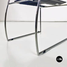 Load image into Gallery viewer, Black and chromed metal Quinta 605 chair by Mario Botta for Alias, 1980s